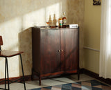 Wellington Solid Wood Bar Cabinet - Bar Cabinet - Furniselan Grey-Finish