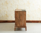 Brisbane Elite Storage Three Door Wooden Cabinet Sideboard Furniselan Natural Oak Finish