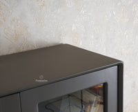 Bengaluru Solid Wood Bookshelf Cabinet four Doors - Bookshelf - Furniselan Slate-Grey