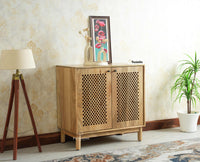 Cyprus Solid Wood Two Door Sideboard Furniselan natural finish