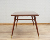 Boston Solid Wood Rattan Cane Dining Table Eight Seater Set with Bench Furniselan Brown Finish