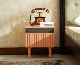 Poland Solid Wood Bedside Table One Door