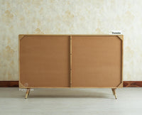 Boston Solid Wood Rattan Cane Chest of Drawer Six Drawer Dressing Chester Furniselan Natural Finish