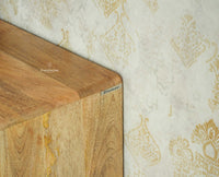 Boston Solid Wood Three-Door Sideboard Cabinet Furniselan Natural Finish