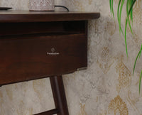 Hosur Solid Mango Wood Two Drawer Study Table Furniselan