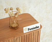 Eiffel Solid Wood Shoe Rack Cabinet Designer Shoe Rack Organizer for Entryway & Living Space Furniselan Natural Finish