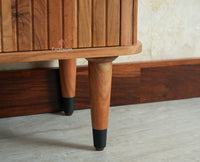 Eiffel Solid Wood Shoe Rack Cabinet Designer Shoe Rack Organizer for Entryway & Living Space Furniselan Natural Finish