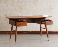 Hosur Solid Mango Wood Two Drawer Study Table Furniselan