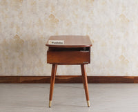 Hosur Solid Mango Wood Two Drawer Study Table Furniselan