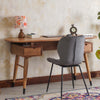 Hosur Solid Mango Wood Two Drawer Study Table  With Chair Furniselan