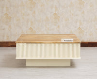 Bengaluru Solid Wood Square Coffee Table Furniselan Milky White