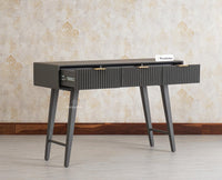 Bengaluru Solid Wood 3 Drawer Console Table Furniselan Slate-Grey
