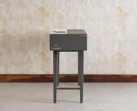 Bengaluru Solid Wood 3 Drawer Console Table Furniselan Slate-Grey