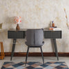 Bengaluru Solid Wood 3 Drawer Study Laptop Table With Chair Furniselan Slate-Grey
