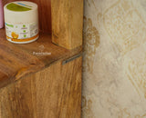 Boston Solid Wood Rattan Cane Dressing Table Furniselan Natural Finish