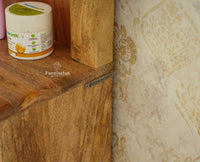 Boston Solid Wood Rattan Cane Dressing Table Furniselan Natural Finish