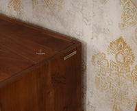 Hosur Solid Mango Wood Two Drawer Study Table Furniselan