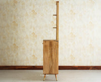 Boston Solid Wood Rattan Cane Dressing Table Furniselan Natural Finish