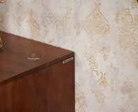 Wilson Solid Wood Four TV Cabinet Cabinet Furniselan-Brown-Finish