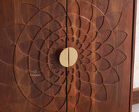 Berlin Wooden Two Door Cabinet Furniselan - Brown-Finish