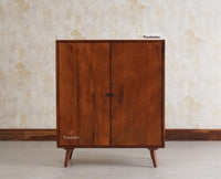 Brussels Wooden Two Door Cabinet Furniselan - Brown-Finish