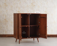 Brussels Wooden Two Door Cabinet Furniselan - Brown-Finish