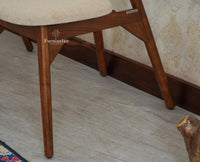 Antilia Wooden Six Seater Dining set Six Chairs with Cushion Teak Finish