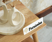 Boston Solid Wood Rattan Cane End Table Furniselan Natural Finish