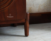 Italy Wooden One Door Nightstand Bedside Table Furniselan Grey Finish
