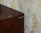 Italy Wooden One Door Nightstand Bedside Table Furniselan Grey Finish