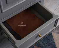 Mumbai Solid Wood Two Door Wardrobe Furniselan Cool Grey