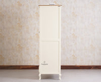 Mumbai Solid Wood Two Door Wardrobe Furniselan Frosty White