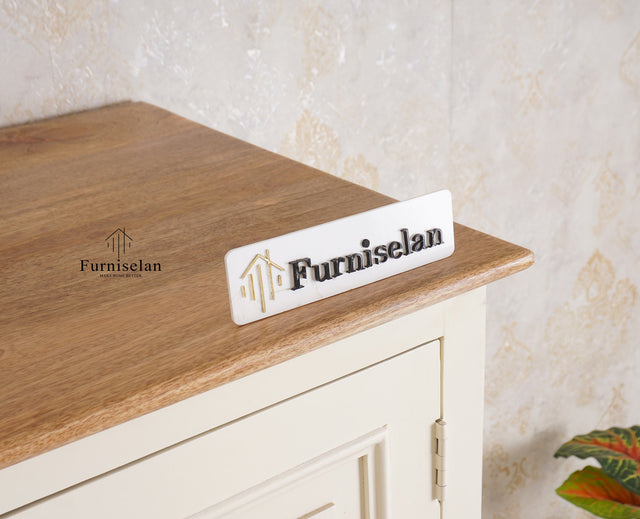 Mumbai Solid Wood Two Door Wardrobe Furniselan Frosty White