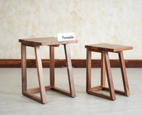 Eric End Table Set Furniselan Rustic Teak Finish