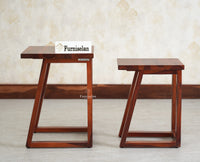 Eric End Table Set Furniselan Maple Finish