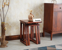 Eric End Table Set Furniselan Maple Finish