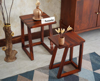 Eric End Table Set Furniselan Maple Finish