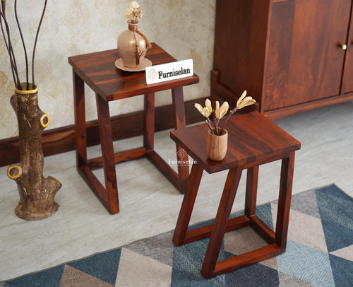 Eric End Table Set Furniselan Maple Finish