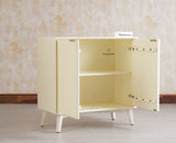 Bengaluru Solid Wood Two Door Cabinet Sideboard - Sideboard - Furniselan Frosty White