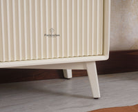 Bengaluru Solid Wood Two Door Cabinet Sideboard Furniselan Frosty White