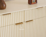 Bengaluru Solid Wood Shoe Rack Cabinet Two Doors and Drawers With Open Storage Furniselan Frosty White