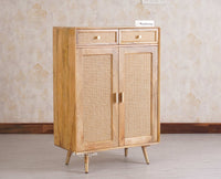 Boston Solid Wood Shoe Rack Cabinet Furniselan