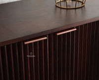 Manhattan Solid Wood Shoe Rack Two Door Furniselan Grey Finish