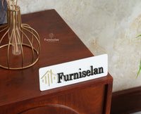 Horniman Circle Wooden One Door Bedside Table Nightstand Brown Finish