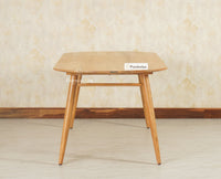 Antilia Solid Wood Four Seater Dining set with Two Chairs and Bench Furniselan Natural Finish