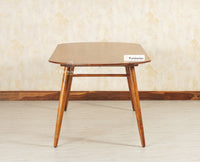 Antilia Solid Wood Six Seater Dining set with Six Chairs Furniselan Teak Finish