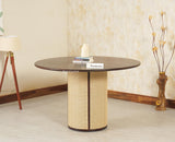 Boston Loop Solid Wood Round Four Seater Dining Set - Dining Set - Furniselan Grey Finish
