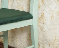 Boston Solid Wood Rattan Cane Chair Set of Two Furniselan Silt-Green