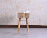Boston Solid Wood Rattan Cane Console Table Furniselan