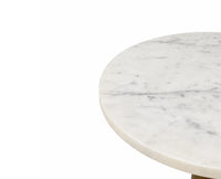 Lyra Aluminum Side Table - Antique Brass